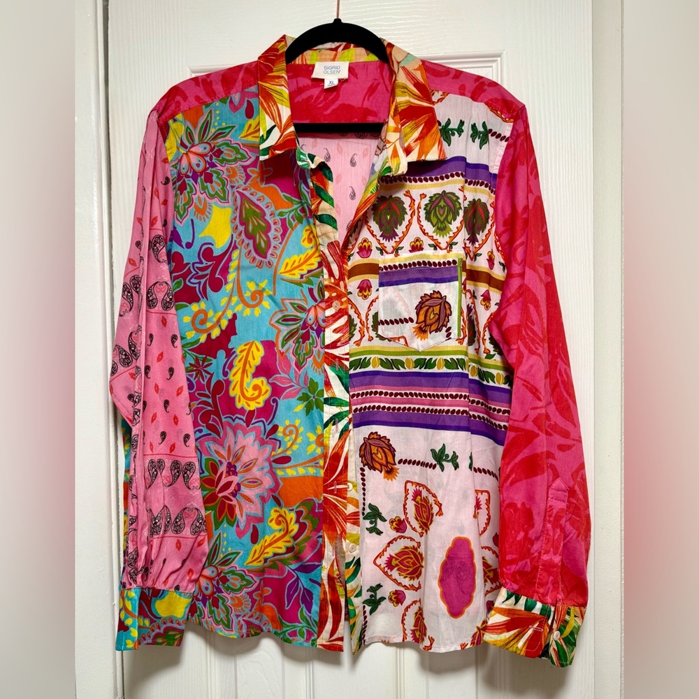 Sigrid Olsen Multicolor Button Down Shirt - Picture 2 of 11